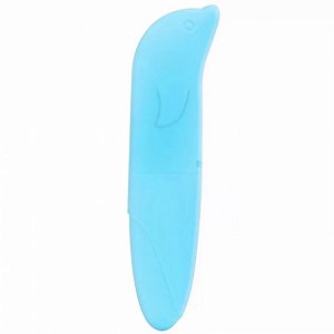 Vibrador Golfinho Ponto G Sex Shop - Azul