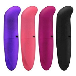 Vibrador Ponto G Aveludado Sex Shop - Vermelho