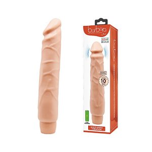 Prótese Com Vibro Realistica 25,5 X 4,9cm Baile Sexy Import - Bege