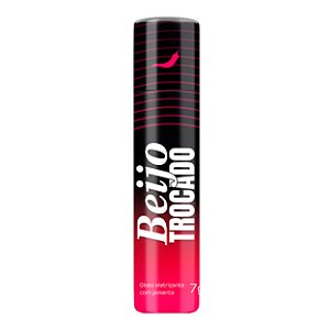 Beijo Trocado Bala Líquida Gloss Eletrizante Com Pimenta Roll-on 7g Pepper Blend