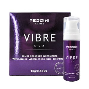 Gel Eletrizante Vibre Uva 15g Linha Prime Pessini - Uva