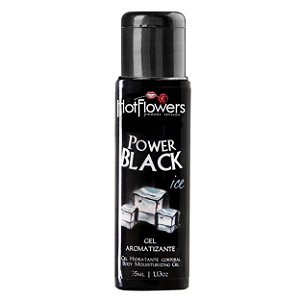 Gel Comestível Power Black Ice 35ml Hot Flowers - Black Ice