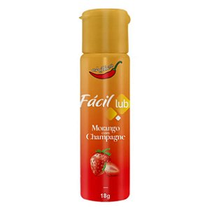 Fácil Lub Gel Beijável Para Sexo Oral 18g Chillies - Morango Com Champanhe