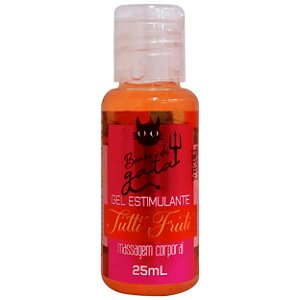 Gel Beijável Para Massagem Estimulante 25ml Banho De Gata - Tutti Frutti