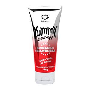 Yummy Gourmet Gel Térmico Intenso 45g Sexy Fantasy - Morango Framboesa