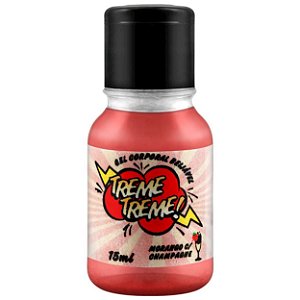 Treme Treme Gel Corporal Beijável 15ml Garji - Morango Com Champanhe