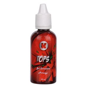 Gotas Tops Gel Comestível Para Massagem De 30ml K Gel - Morango