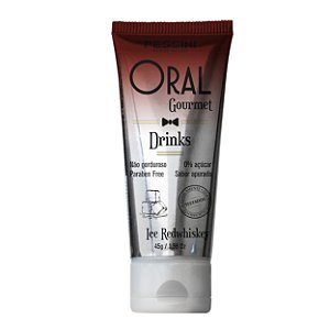 Oral Gourmet Drinks Gel Beijável 45g Pessini - Ice Redwhiskey