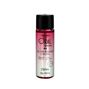 Mini Oral Gourmet Hot Gel Coméstivel 18gr Pessini - Chiclete
