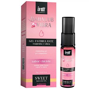 Babalub Vibra Gel Estimulante Esquenta E Vibra 15g Intt - Chiclete