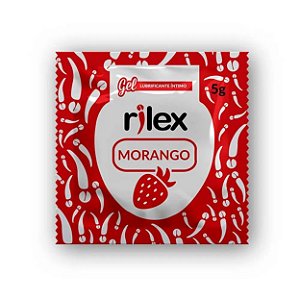 Gel Lubrificante Com Aroma De Morango Unitário Em Sachê 5g Rilex - Morango