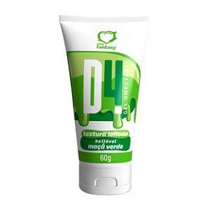 D4 Gel Umectante Com Textura Leitosa Beijável 60g Sexy Fantasy - Maçã Verde