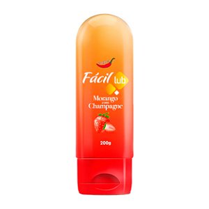 Fácil Lub Lubrificante Aromatico 200g Chillies - Morango Com Champanhe