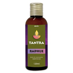 Tantra óleo 100% Vegetal Ideal Para Massagem Tântrica 120ml Kalya - Semente De Uva