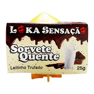 Vela Sorvete Quente 25g Loka Sensação - Leitinho Trufado