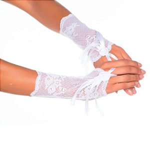 Luva Delicate Em Tully Pimenta Sexy - Branco