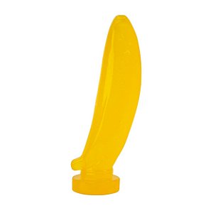 Penetrador Toy Formato De Banana 16 X 3,5cm K Gel - Amarelo