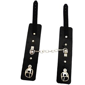 Algema Bracelete Pelúcia Dominatrixxx - Preto