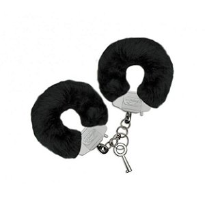 Algema Em Metal Com Pelúcia La Pimienta - Preto