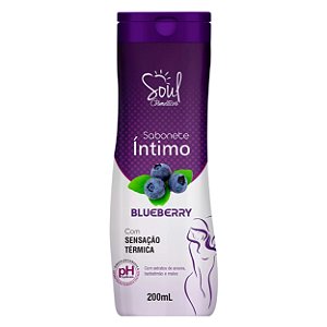 Sabonete íntimo Sensação Refrescante 200ml Soul Cosméticos - Blueberry