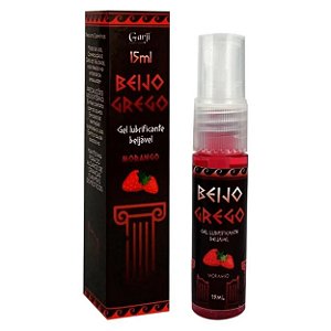 Beijo Grego óleo Aromatizante Beijável Sabor 15ml Garji - Morango