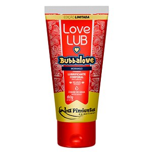 Love Lub Lubrificante Bubbalove 60g La Pimienta - Morango