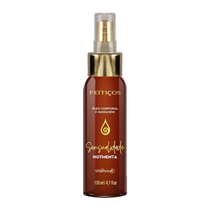 óleo Em Spray Para Massagem Corporal Com Vitamina D 120ml Feitiços - Menta