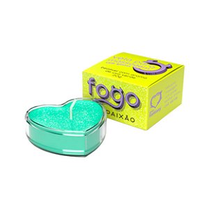 Vela Fogo Da Paixão Com Glitter Sexy Fantasy - Uva Verde