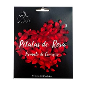 Pétalas Decorativas Em Formato De Coração Vermelhas Sedux