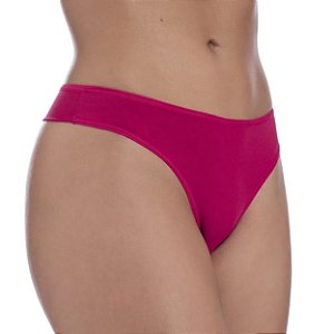 Calcinha Em Microfibra Fio Duplo Liso Com Laço Rexton - Lilas - GG