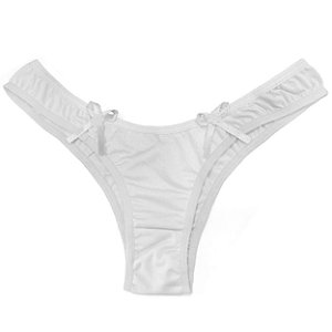 Calcinha Microfibra Lisa Modelo Tanga Rexton - Branco - M