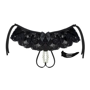 Calcinha Mega Tailandesa Com Estimulador De Clítoris La Pimienta - Preto