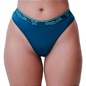 Calcinha Fio Duplo Elastico Personalizado Rexton - Azul Claro - P