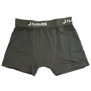 Cueca Boxer Adulto Em Cotton Nawes - Grafite - G