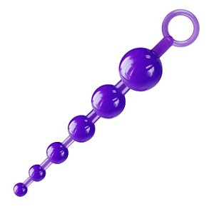 Plug Ball 16cm Com 6 Esferas Sexy Fantasy - Roxo
