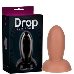Plug Anal Drop 9 X 3,2 Cm K Gel - Natural