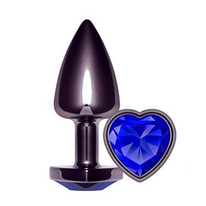 Plug Anal Coração Unique Fumê La Pimienta - Azul