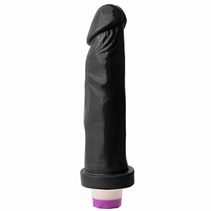 Pênis Vibrador 24 X 5,3 Cm Soul Sex - Preto