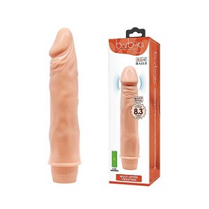 Pênis de Borracha Realístico Com Vibro Em Silicone 21,5 X 4,0 Cm Sexy Import