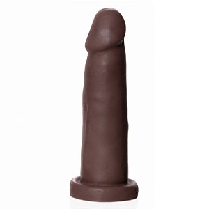 Pênis de Borracha Realística Tom Simples 12,5x4cm Upper - Chocolate