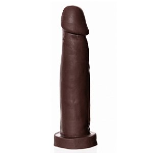 Pênis de Borracha Realística Bred Simples 15,5x4cm Upper - Chocolate