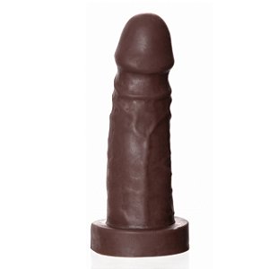 Pênis de Borracha Realística Junior Simples 12,5 X 4cm Upper - Chocolate