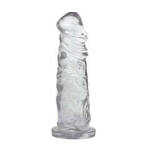 Pênis de Borracha Maciça 18x4cm K Gel - Transparente