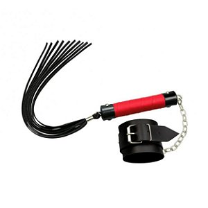 Kit Bracelete Com Chicote La Pimienta - Vermelho