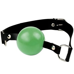 Mordaça Bola Com Alça Para Ajuste La Pimienta - Verde