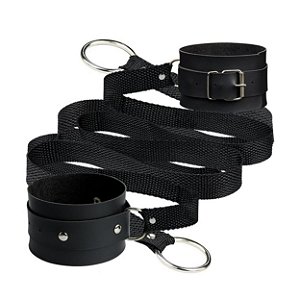 Tornozeleiras Com Tiras Para Amarrar La Pimienta - Preto