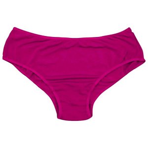 Calcinha Cotton Lisa Com Cós Largo Plus Size Rexton - Pink - 50