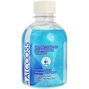 Álcool Gel 70º Corona Vírus 220g - Soft Love