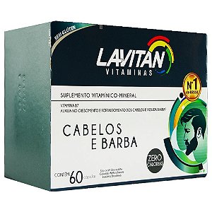 Lavitan Vitaminas Cabelos e Barba 60 Cápsulas - Cimed