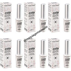 Kit 06 Unidades Cola para Cílios Macrilan Transparente CA-001